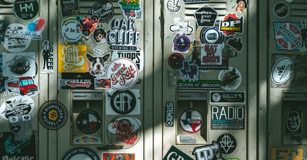 Are there lockers in Gangnam Station? - Assorted Stickers on White Wall