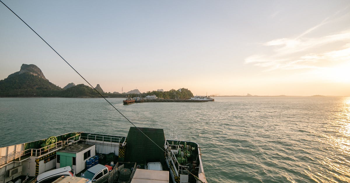 are there shuttles to Canary Island ferry ports - Vehicles on a Ferry Boat