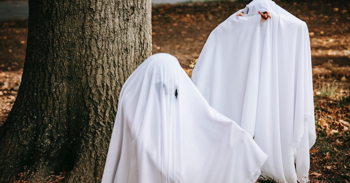 Are there tips and tricks to overcome a fear of flying? - Children in ghost costumes in park