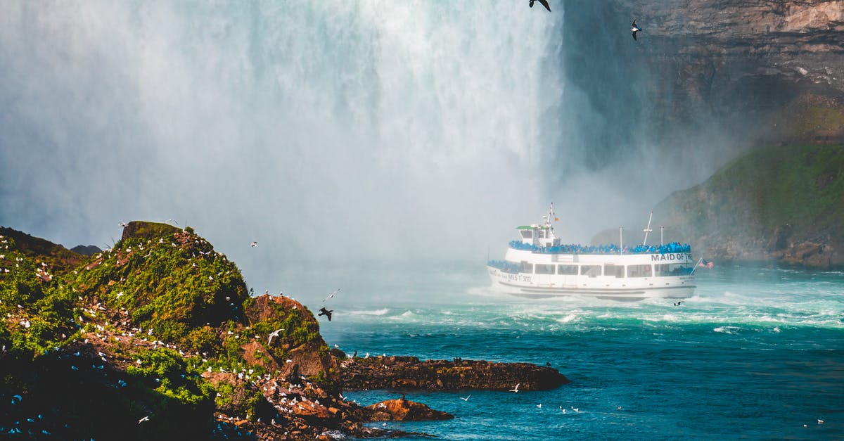 Are there toilets on the Stradbroke Island ferry? - Photo of Ship Near Waterfalls