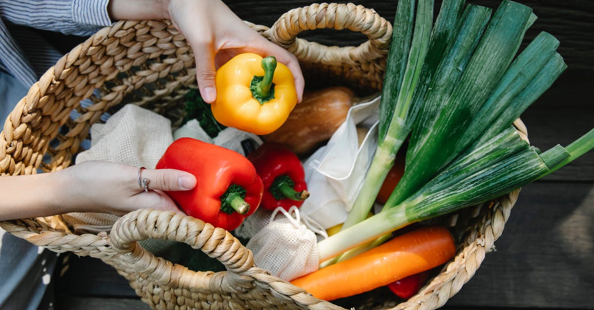 Are truffles (the edible fungi) allowed in carry on? - Crop unrecognizable woman placing ripe vegetables in wicker basket