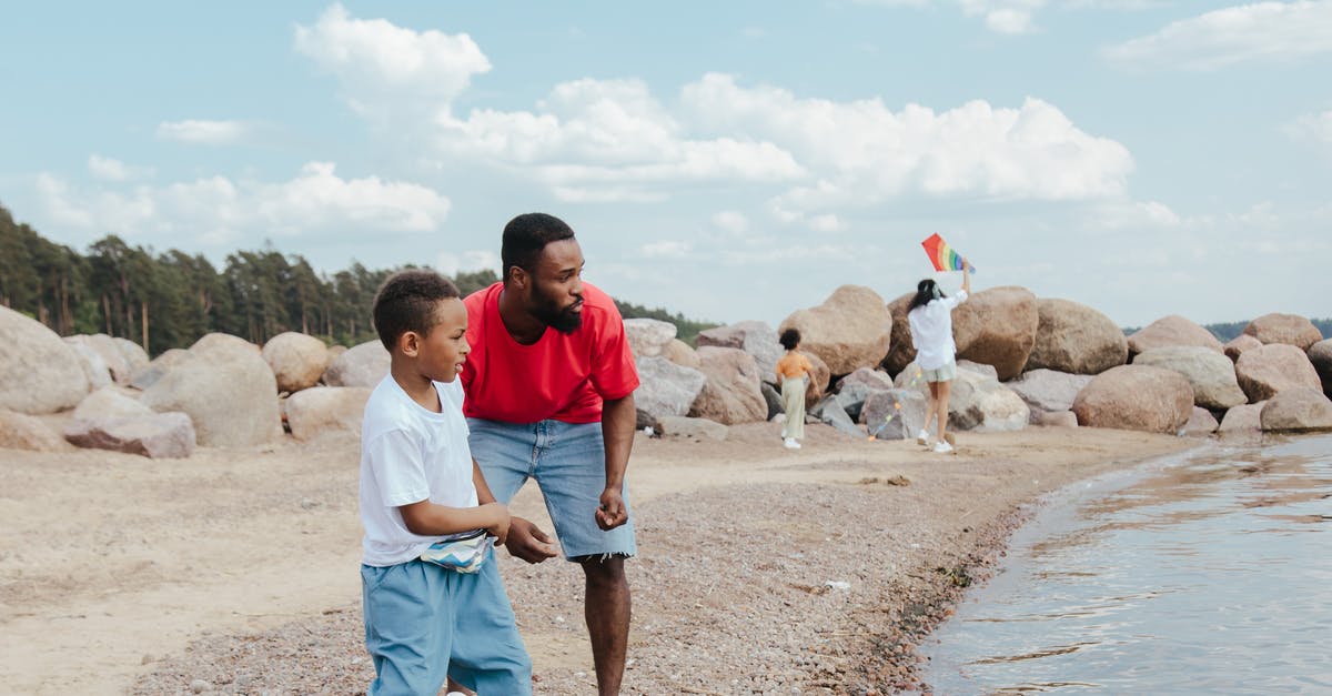 Are Turkey Black Sea beaches suitable for bathing in summer? - Man in Blue Crew Neck T-shirt and Blue Denim Jeans Standing on Brown Sand during