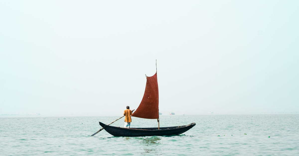 Are you able to visit the ship breaking yards in Bangladesh? - A Man Rowing A Small Boat With a Sail