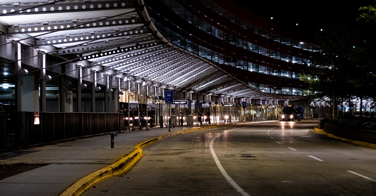 Arrival at airport for flights into USA - Photo of O'Hare Airport During Nighttime