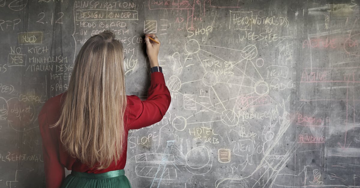 Attend a lecture in computer science while travelling in the UK - Woman in Red Long Sleeve Writing On Chalk Board