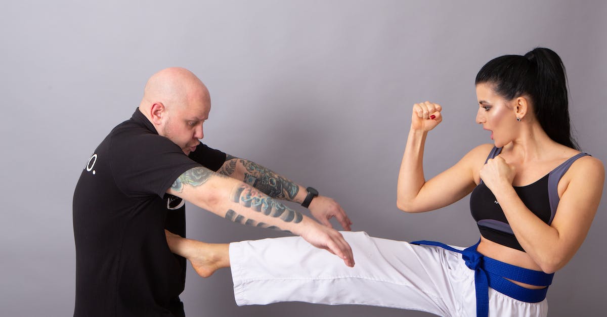 Australian to Japanese power converter? - Karateka hitting tattooed male partner during fight