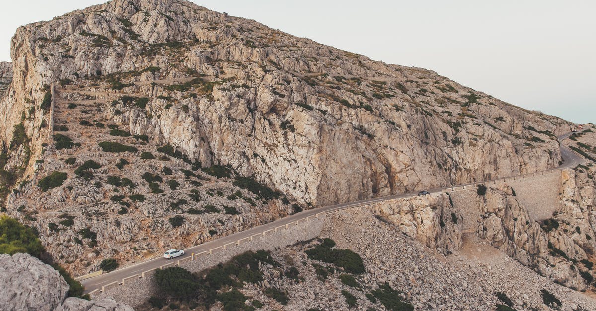 Australian with P2 license hiring car in Spain - Road Between Rocky Mountains