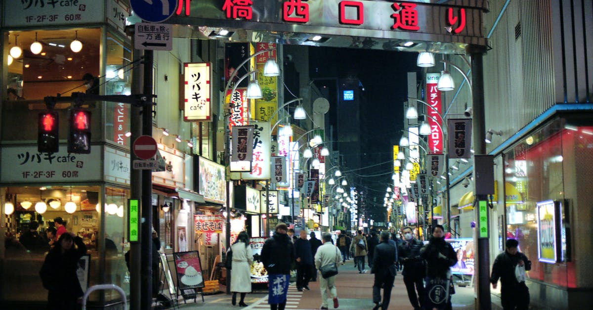Australian/Japanese passport holder entering Japan - Night Shopping Street