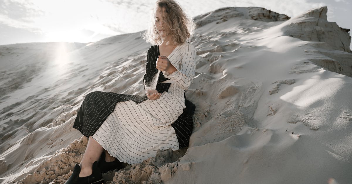 Average processing time for Sweden visa through Chicago - Woman sitting on sand in desert