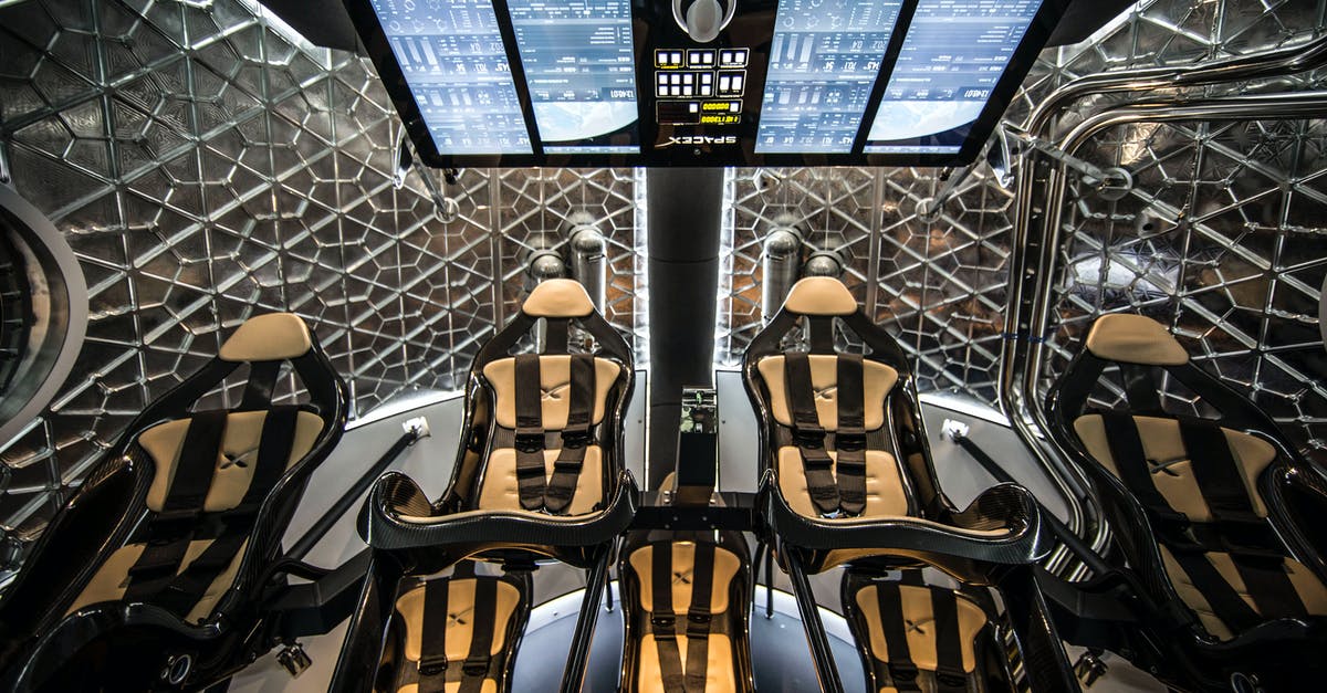 Avoiding crew fatigue on empty leg flights - Futuristic interior of spaceship simulator for test flight mission