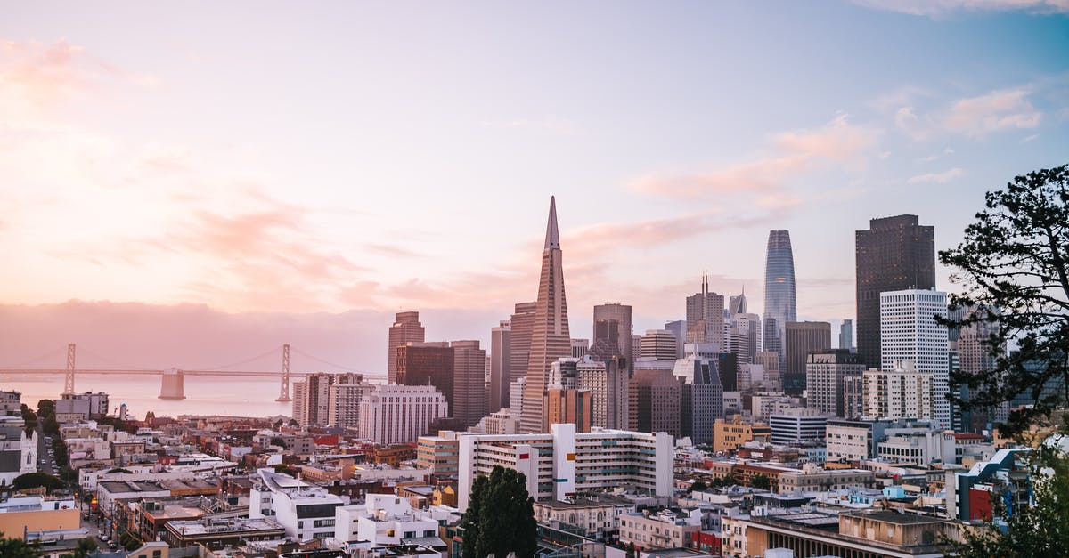 Baggage locker in downtown San Francisco - City Skyline during Golden Hour