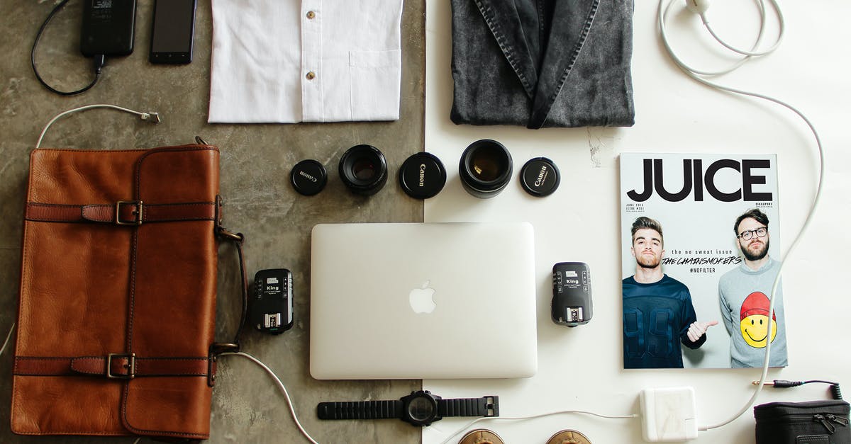 Baggage restrictions - Brown Leather Bag, Clothes, and Macbook