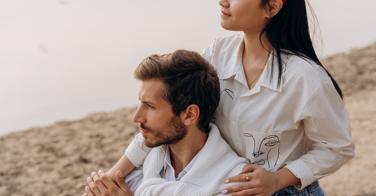 bags and wheelchair - Man and Woman Sitting on Rock