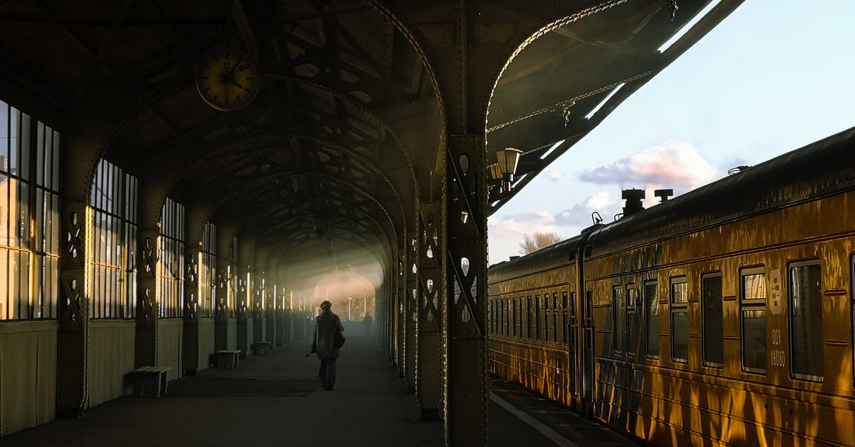 Baku-Tbilisi train - People Walking on Train Station