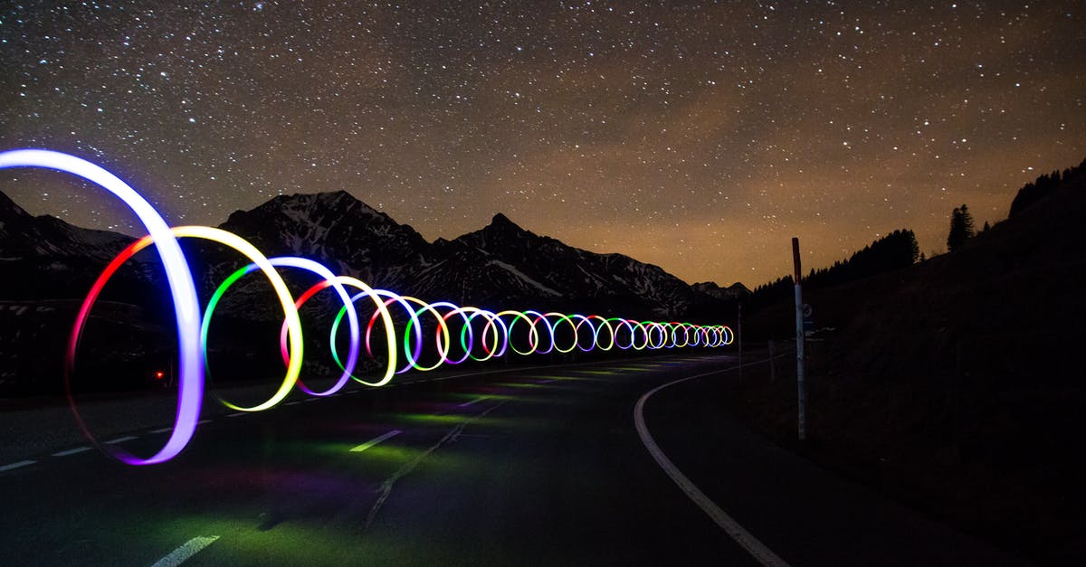 Bangalore to Tiruvannamalai : Even, asphalt road - Lighted Roadside Rings