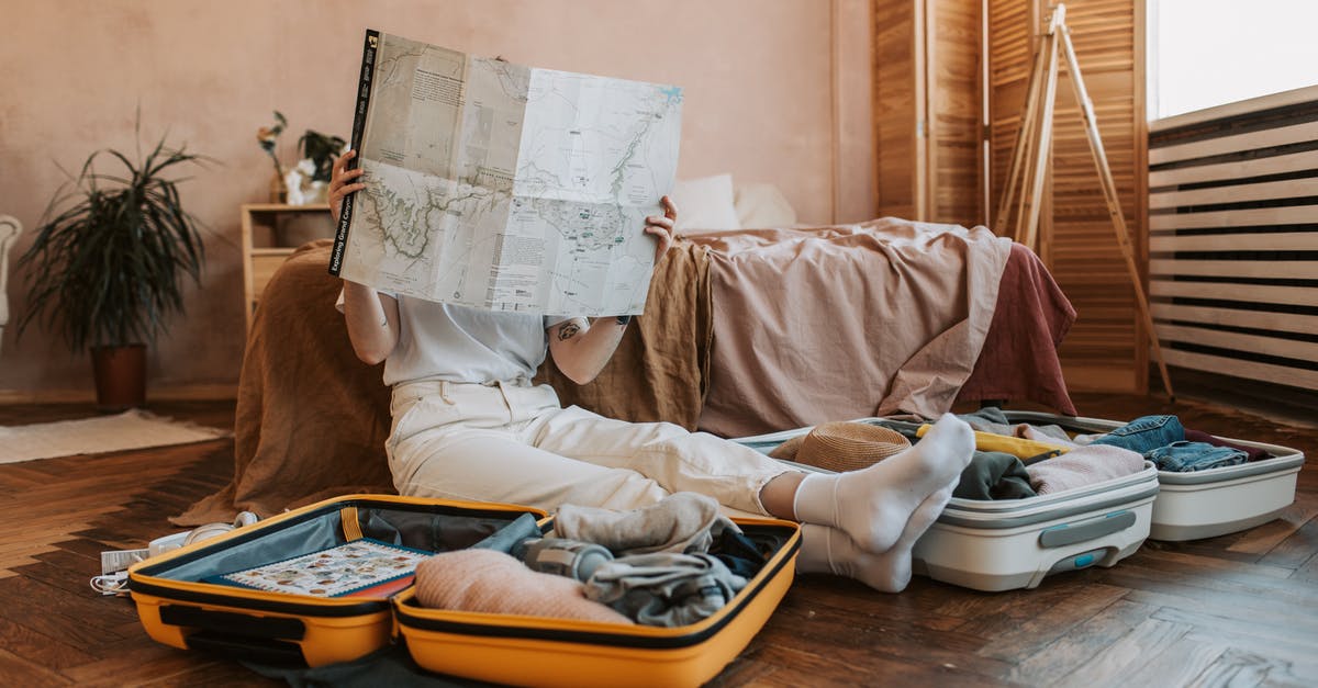 Batteries in baggage / cabin baggage (US Airways) - Person Looking at a Map 