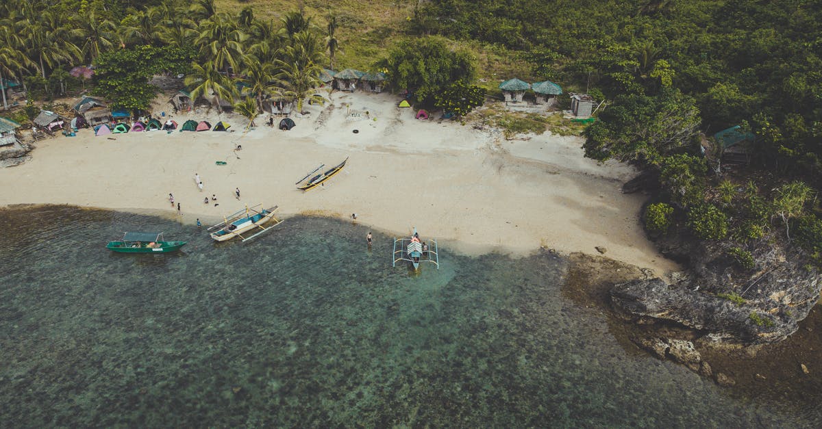 Beach huts closest to London - Boats on Tropical Beach