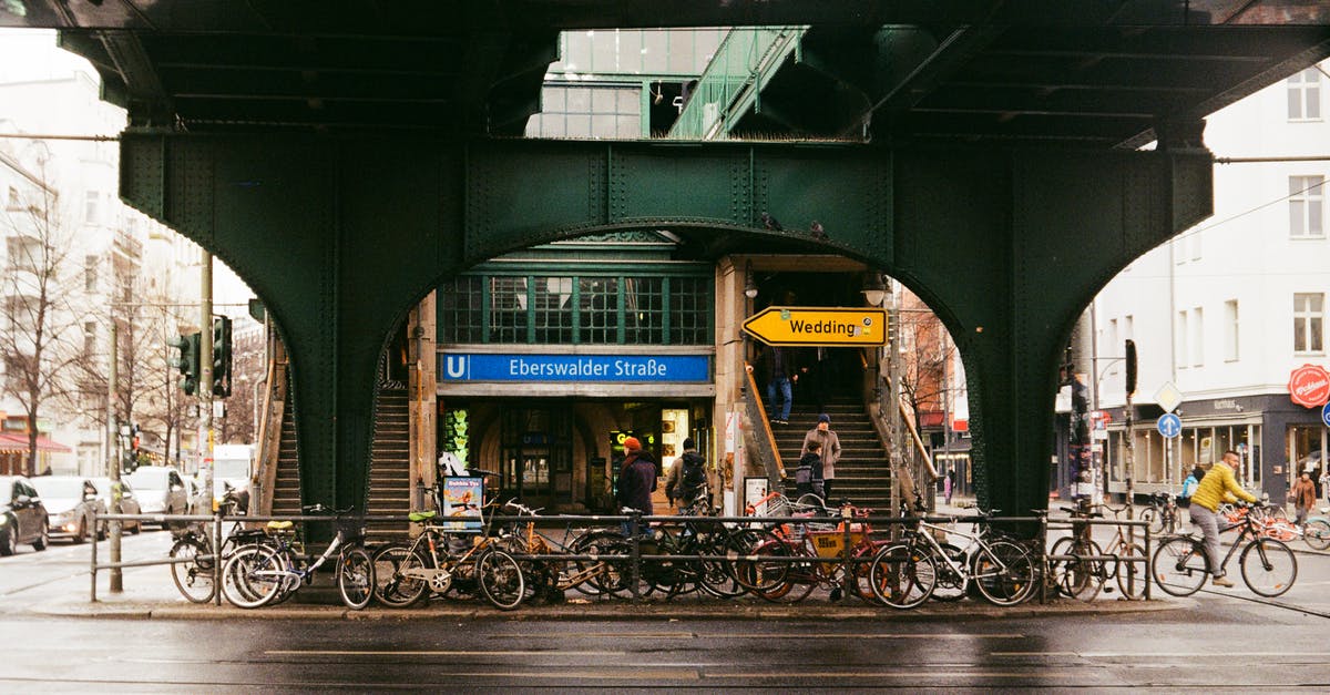 Berlin to Göttingen by train - which Berlin station to use? - Bicycle Parked on the Side of the Road