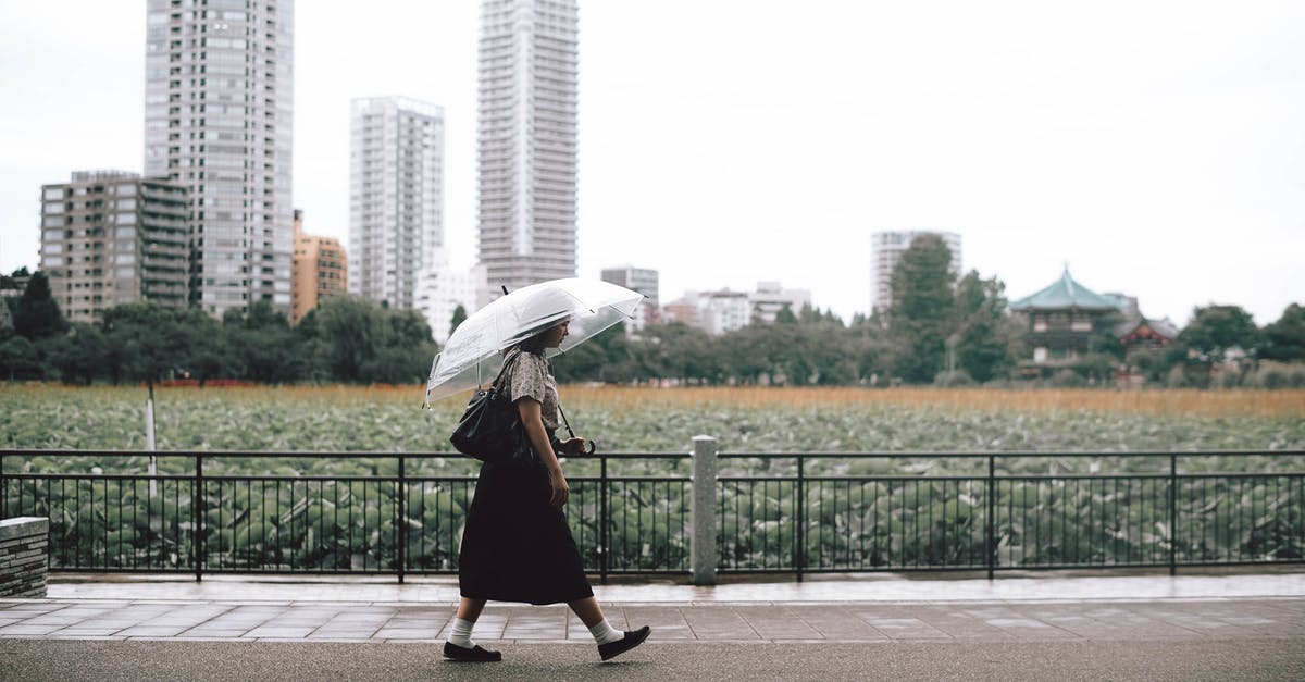 Best connection Tokyo - Kyoto - Girl Walking on Sidewalk With An Umbrella