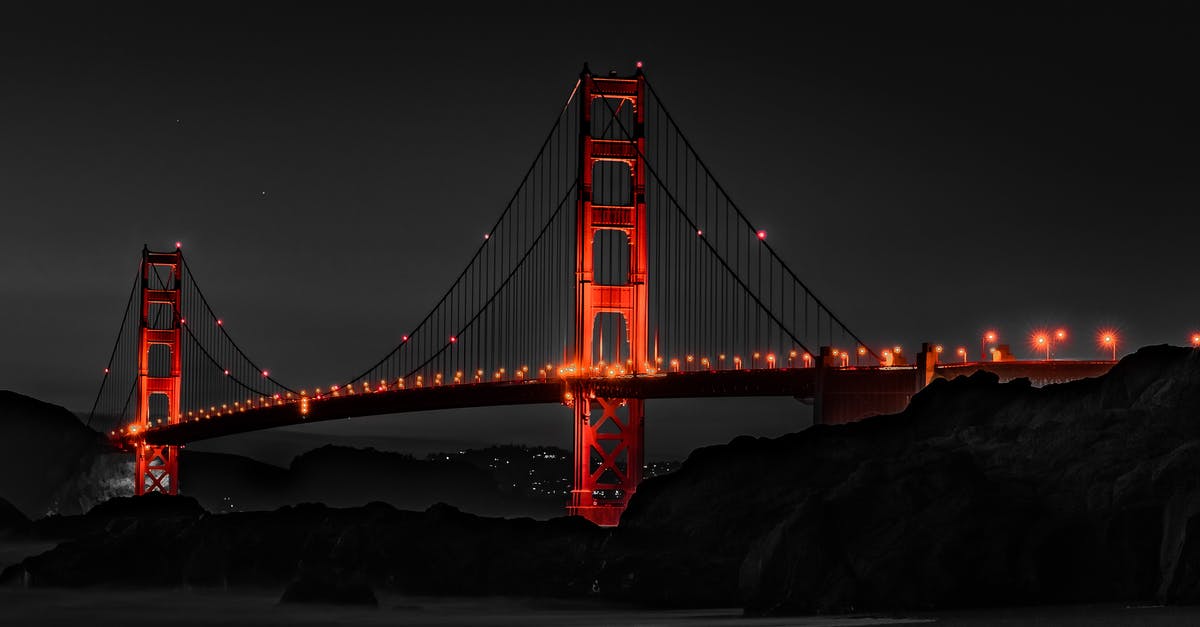 Best connection Tokyo - Kyoto - Selective Color Photography of Golden Gate Bridge, California