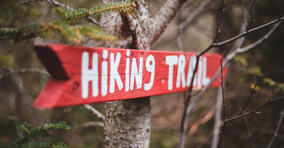 Best Way of Travelling Weekly [closed] - Red arrow pointer to hiking trail