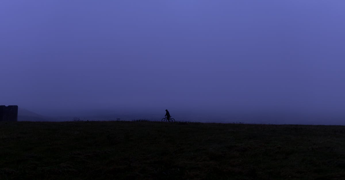 Bike reservation for SailRail between Great Britain and Dublin - Silhouette of Person Under Blue Sky