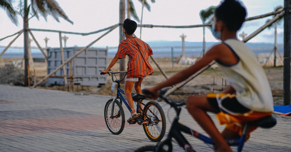 Biking in Arizona: Homebase in Phoenix or Scottsdale? - Kids in Face Masks Riding Their Bikes 