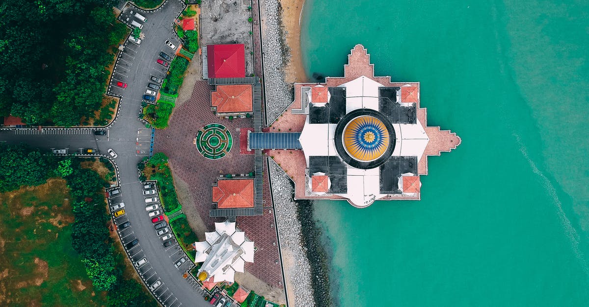 Birdwatching in Langkawi Island, Malaysia - Unusual modern floating mosque on ocean coast