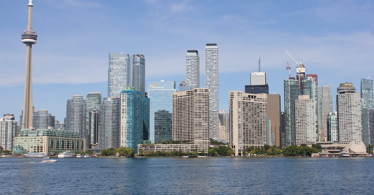 Birmingam - Frankfurt - Toronto connections - Toronto Skyline View from the Bay