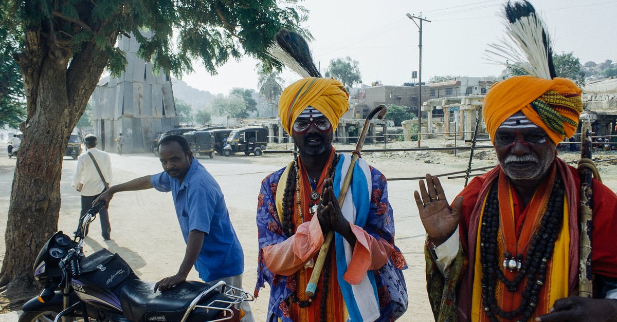 BIVS for Indian citizens applying outside of India - Ethnic men in street in traditional costume