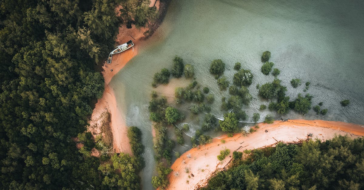 Boat from Phnom Penh to Siem Reap in April - Aerial View of Green Trees Beside Body of Water