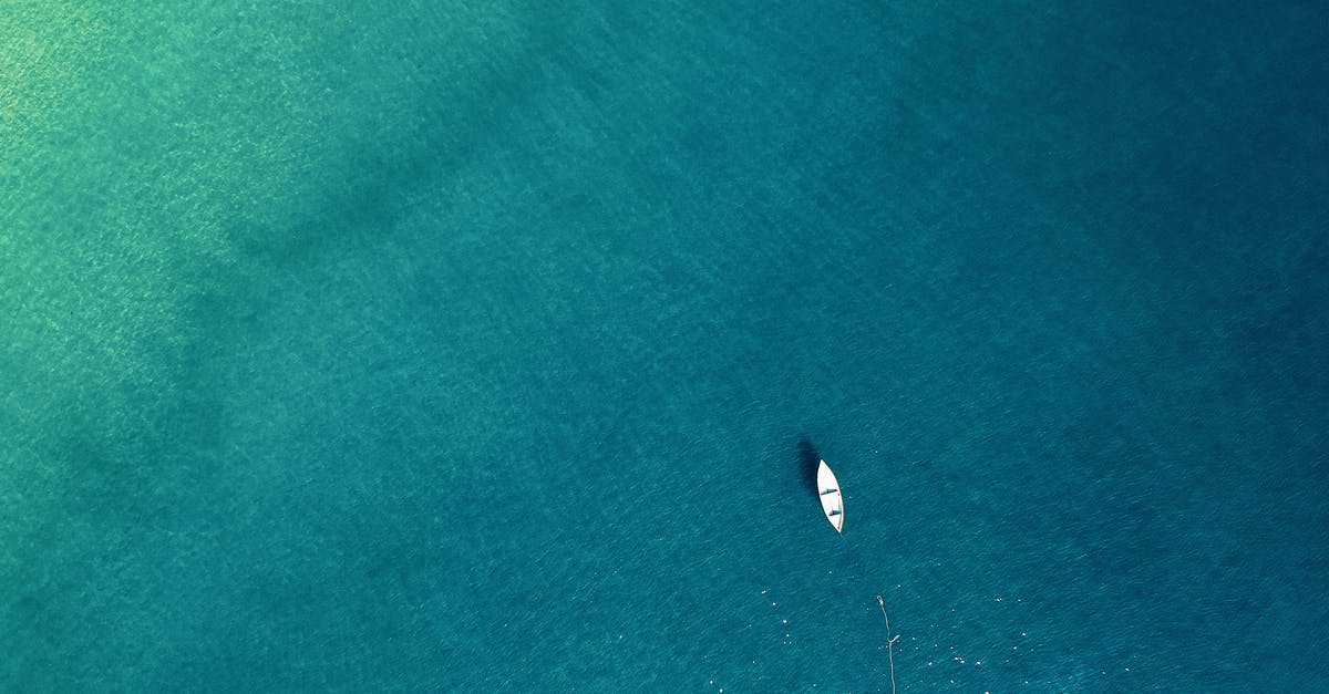 Boat options from To'opua to Vaitape - Aerial Photo of Boat on Sea