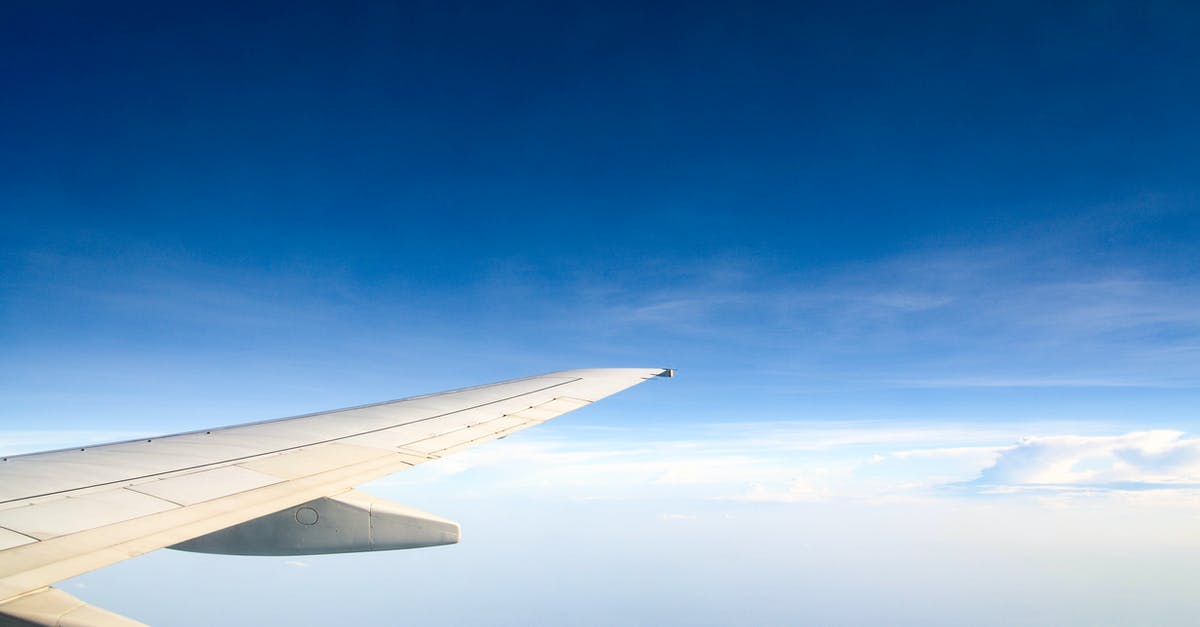 Booking a flight in the airport right before departure - Photography of Aircraft Wing