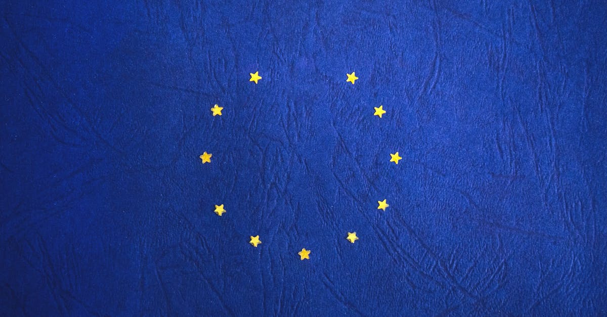 Brexit and biometrics at the border for EU citizens - Blue and Yellow Round Star Print Textile