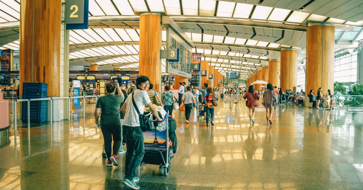 Bringing a lightsaber / staff through Singapore airport from Germany - People Standing Inside Airport