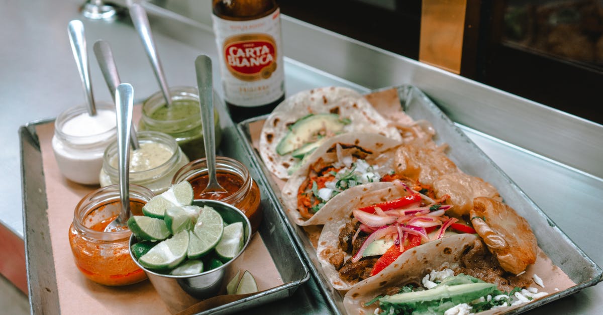 Bringing foods from Mexico to UK - Cooked Food on Stainless Steel Tray