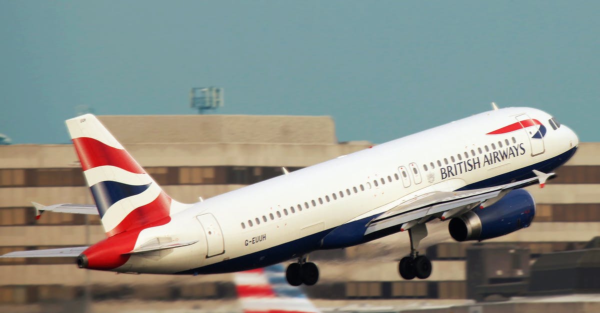 British Airways airport desk & dual nationality [duplicate] - White British Airways Taking Off the Runway