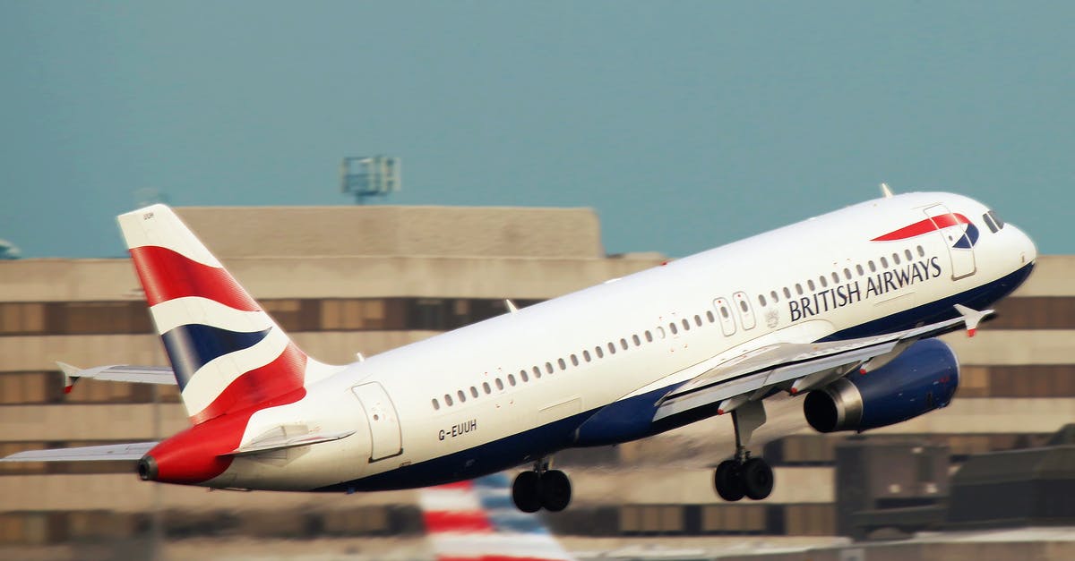 British Airways (one-leg) flight cancelled due to Covid - White British Airways Taking Off the Runway