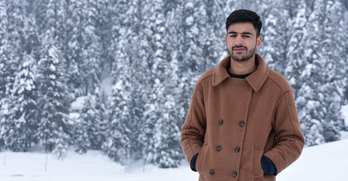 British Irish visa for Indian citizens? - Man in Brown Coat Standing on Snow Covered Ground