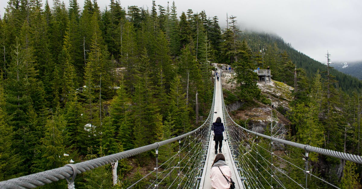 British person using VWP then visiting Canada before heading back to U.K..? - People on a Suspension Bridge British person using VWP then visiting Canada before heading back to U.K..? - People on a Suspension Bridge