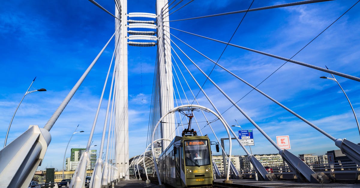 Bucharest to Sofia - Bridge With Train Under Blue Sky