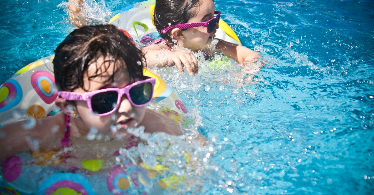 Budapest Pools Suitable for Children - 2 Girl's Swimming during Daytime