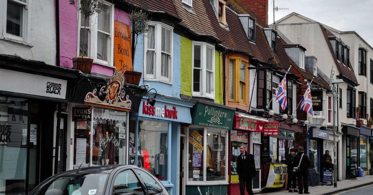 Bumping into people on the street in the UK - St Jamess Street, Kemptown, Brighton