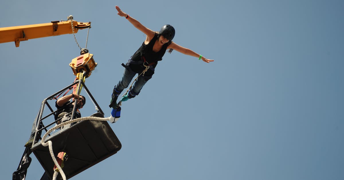 Bungee jumping and zorbing in India - Person Doing Bungee Jumping