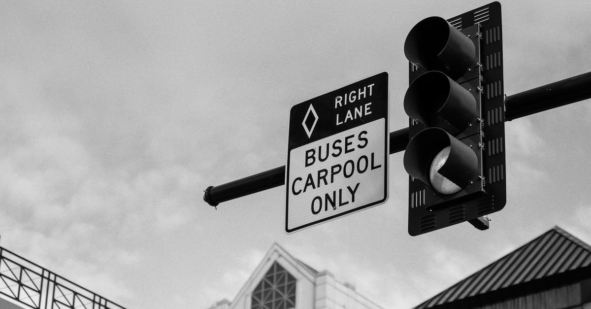 Bus from Monteverde to Liberia, Costa Rica - Traffic light with signboard on city street