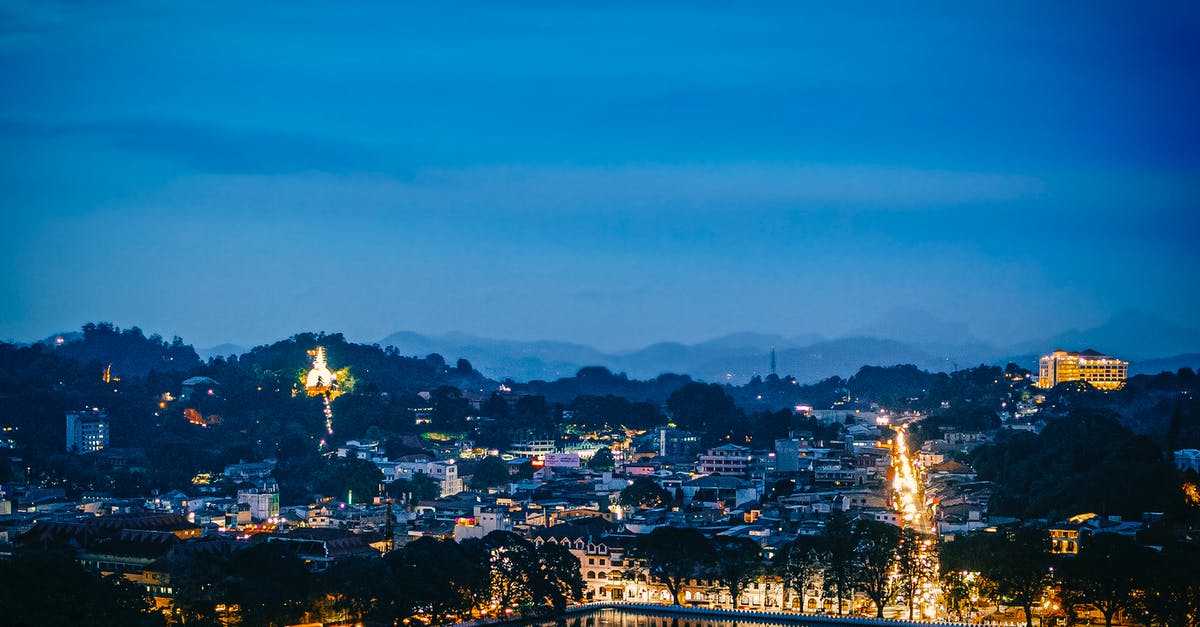 Bus Times Ratnapura to Kandy (Sri Lanka) - Photo of Lighted City Buildings