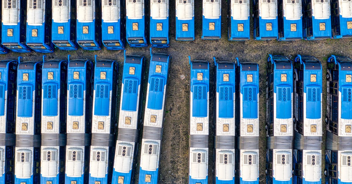 Buses from Jaisalmer to Khuri - Parked White-and-blue Bus