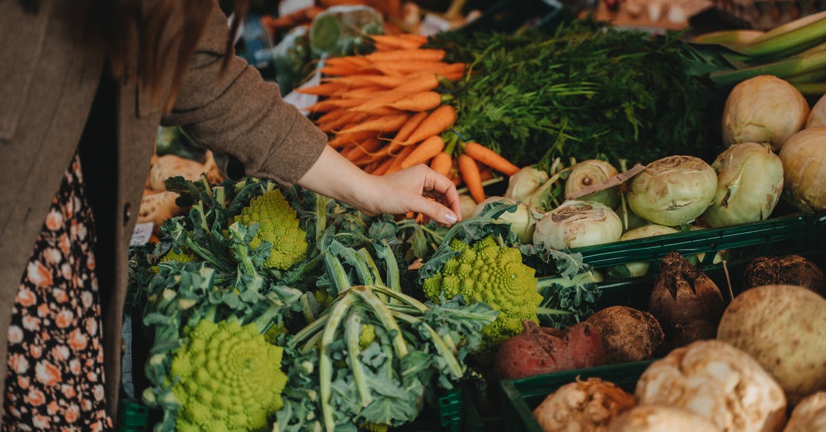 Buying a second hand Fujinon lens in Osaka - Photograph of a Person's Hand Picking Vegetables