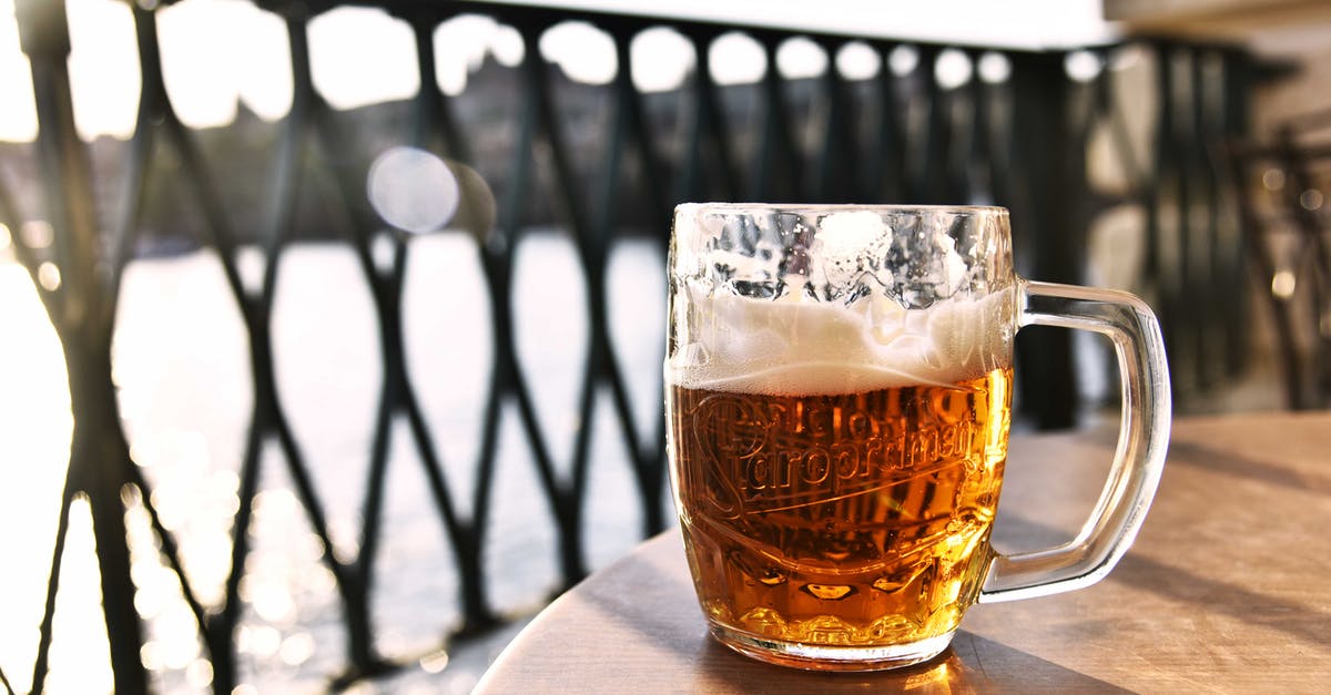 Buying alcohol in Prague - Clear Glass Beer Mug