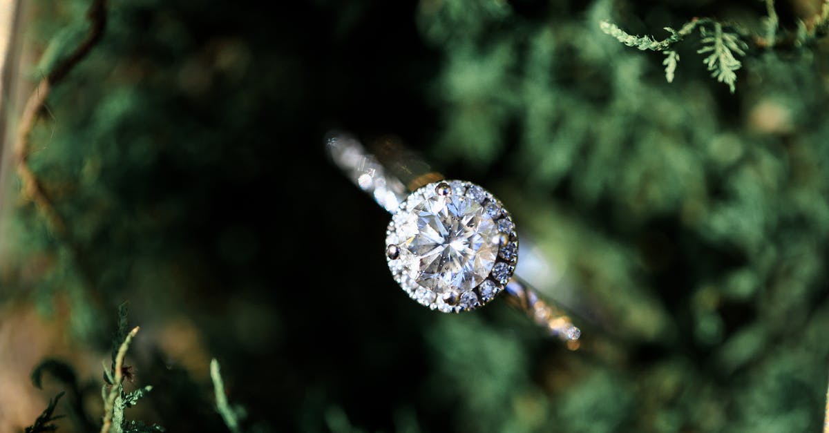 Buying an engagement ring in the US and bringing it to Australia - Silver Round Ornament on Brown Stem Buying an engagement ring in the US and bringing it to Australia - Silver Round Ornament on Brown Stem